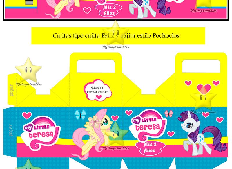 Kits Imprimibles Variados Al Mejor Precio Kit Imprimible Peque O Pony Tarjetas Cotillon